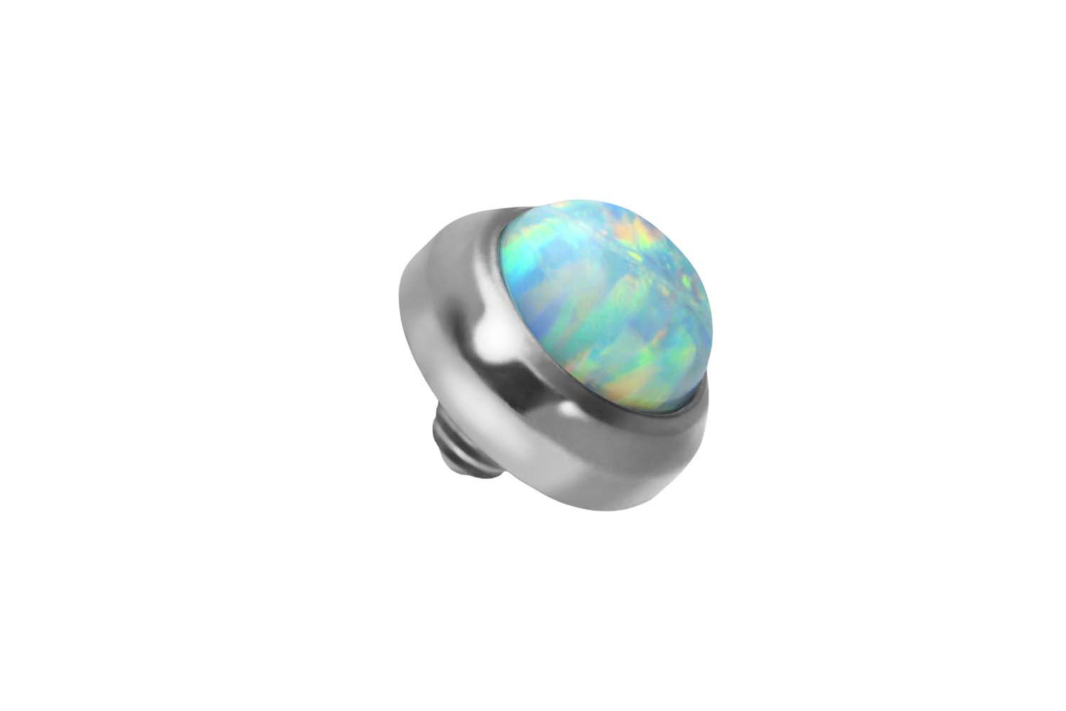 Titan Dermal Anchor Aufsatz DISC + SYNTHETISCHER OPAL ++SALE++ von Piercingline